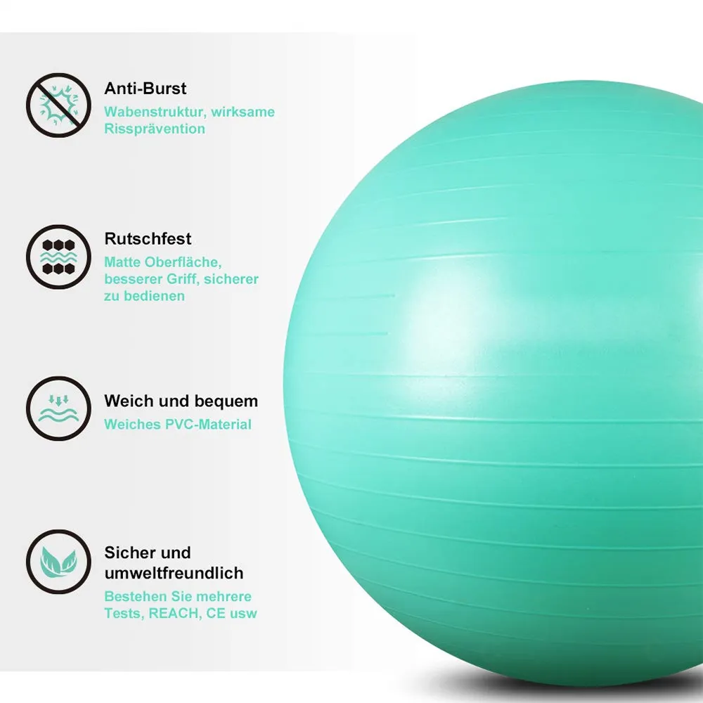 How do yoga ball exercises improve abdominal muscle activation?
