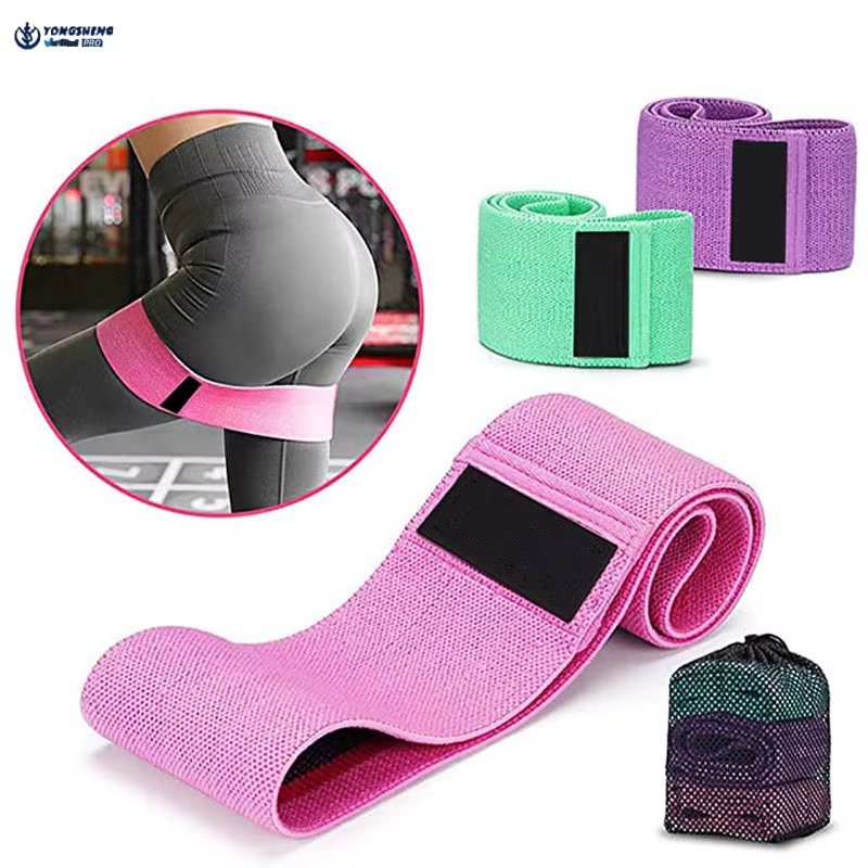 Custom Non-slip Fabric Resistance Band Set (4 Levels) - Wholesale Low MOQ Loop Bands for Home/Gym Squats | YSLATEX