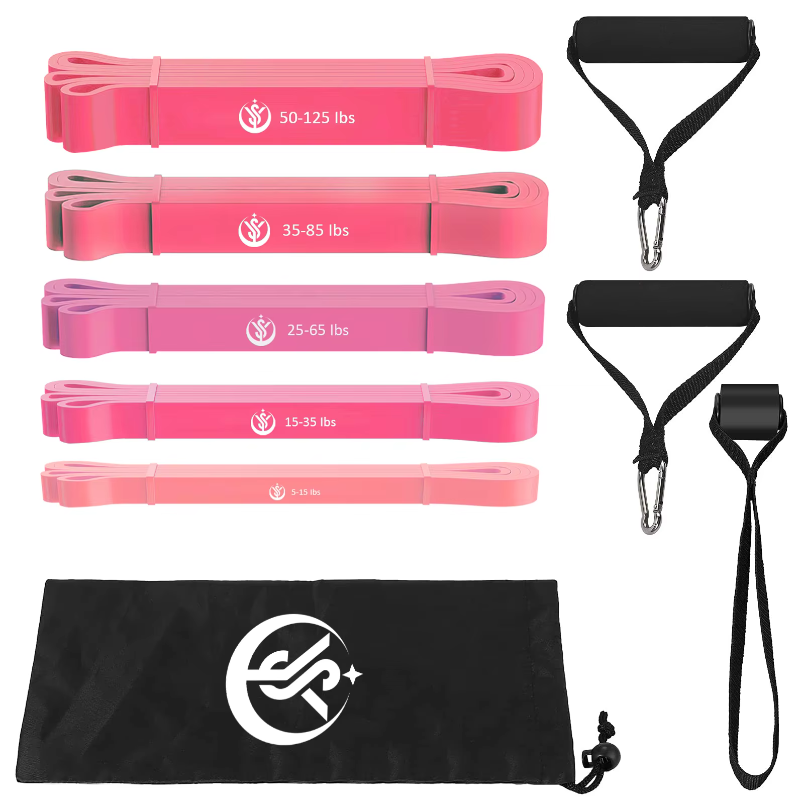 Custom Print Latex Resistance Band Set 208cm | 5 Levels for Gym/Yoga (CE/RoHS)