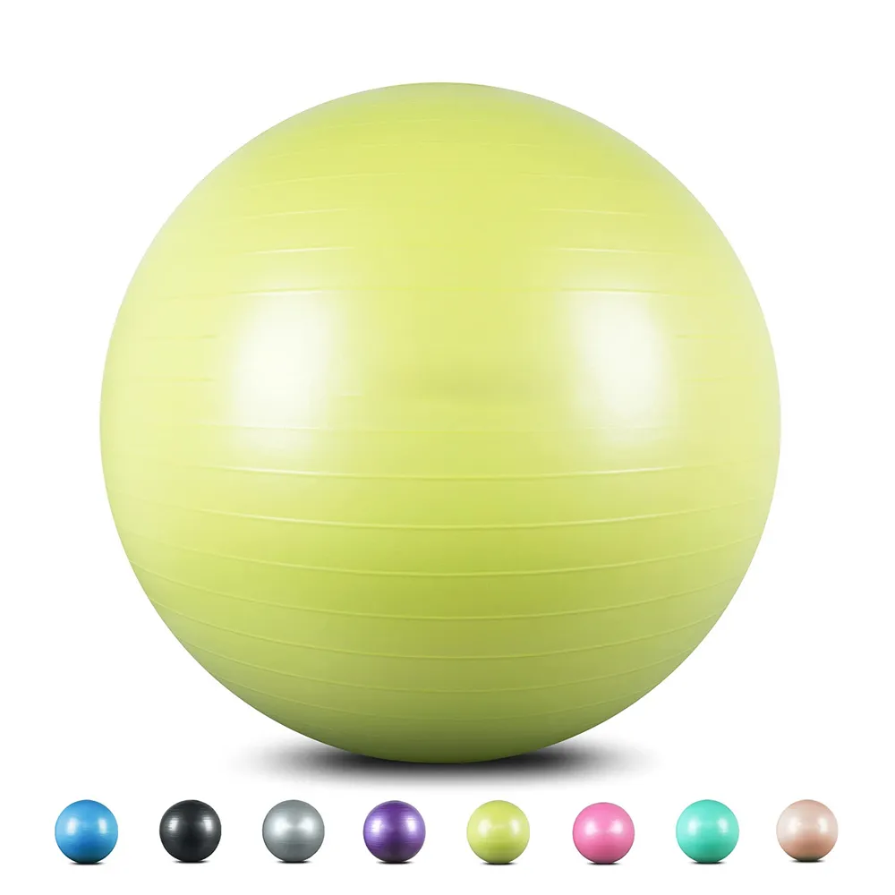 Why do fitness studios include yoga ball exercises in classes?