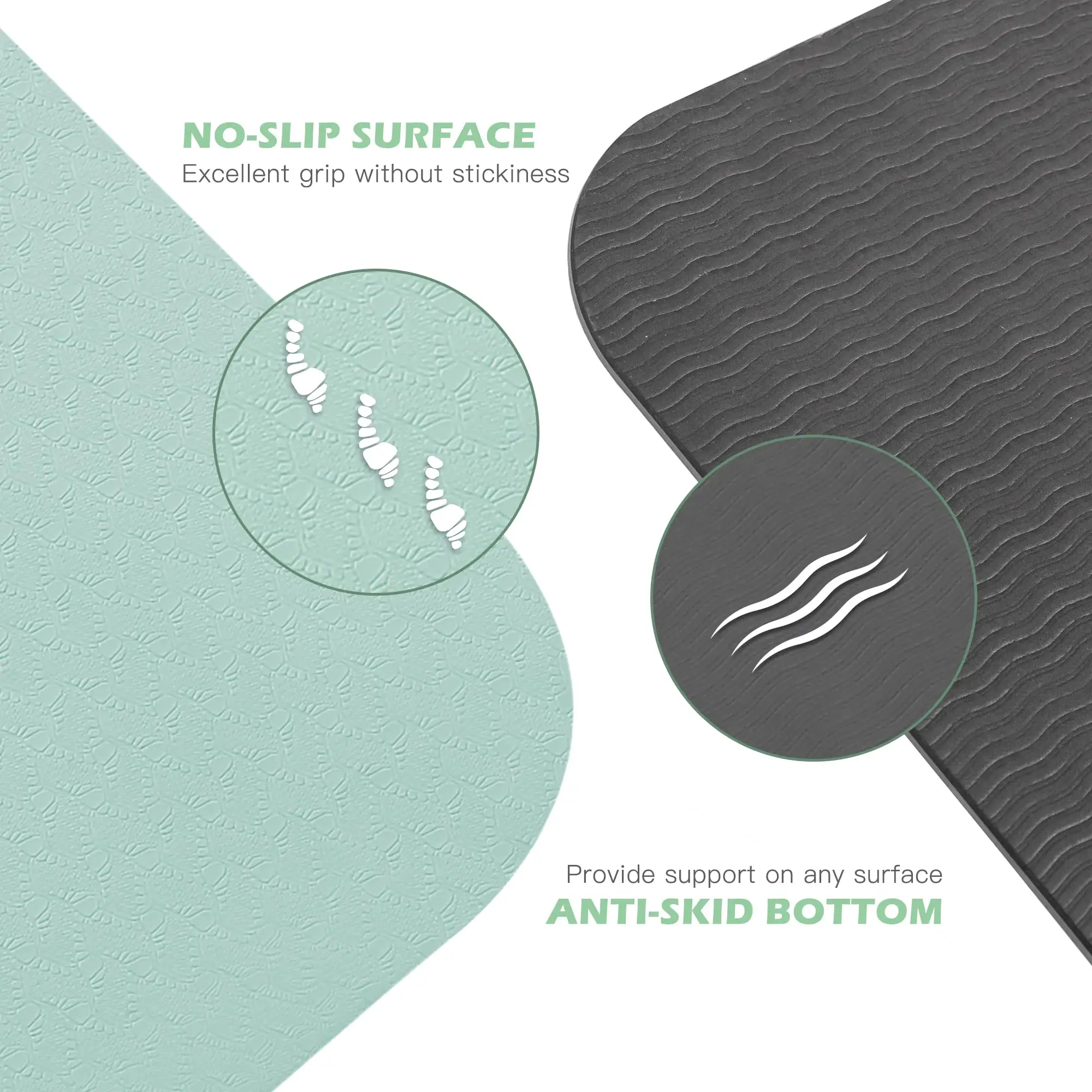 How do yoga mat products support eco-friendly fitness lifestyles?